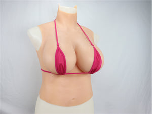 Half Body Silicone Breasts Crossdressing Forms For Drag Queen Crossdresser