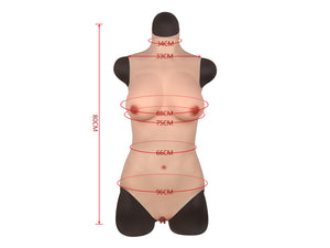 Drag Queen Transgender C D E Cup Bodysuit Halfbody Suit With Vagina Insertable